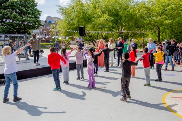 23-05-2023 The Hague Queen Maxima attend the launch of the cooperation between More Music in the Classroom and the Ministry of Education, Culture and Science in the context of cultural offerings at and after school to promote equality of opportunity in the Kindcentrum in The Hague. Â  Copyright: xPPEx