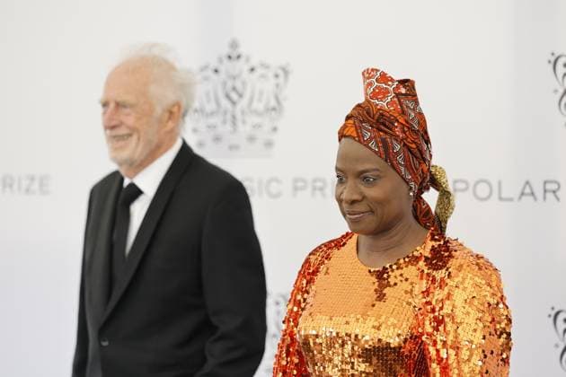 This year s Polar Music Prize laureate Angélique Kidjo arrives to the Polar Music Prize Award Ceremony at Grand Hotel in Stockholm, May 24, 2023 Stockholm SWEDEN x10430x  Copyright: xChristinexOlsson TTx POLAR MUSIC PRIZE 2023 SCANPIXB057277