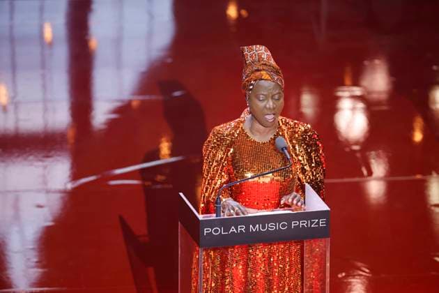 STOCKHOLM 20230523 AngÃ lique Kidjo accepts his award and delivers his acceptance speech at the 2023 Polar Prize ceremony at the Grand Hotel in Stockholm on Tuesday Stockholm SVERIGE x10430x  Copyright: xChristinexOlsson TTx POLARPRISET 2023 TTABB0000000000189156