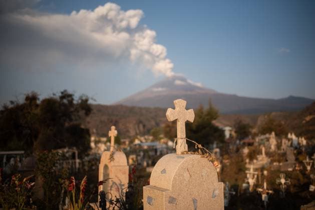 May 23, 2023: The Popocatepetl Volcano released some lava explosions during the night. In the morning it continued its activity releasing ash on populations near the mountain - ZUMAqp1_ 20230523_zip_qp1_003 Copyright: xHectorxAdolfoxQuintanarxPerezx