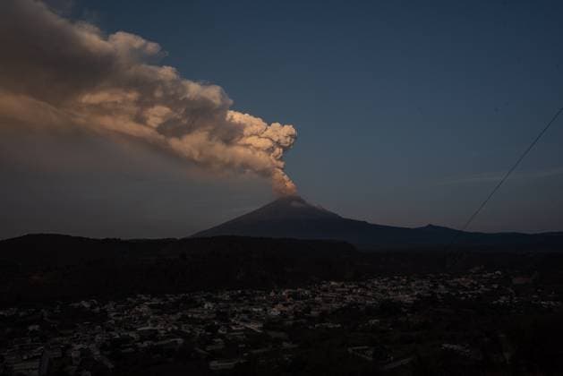 May 23, 2023: The Popocatepetl Volcano released some lava explosions during the night. In the morning it continued its activity releasing ash on populations near the mountain - ZUMAqp1_ 20230523_zip_qp1_012 Copyright: xHectorxAdolfoxQuintanarxPerezx