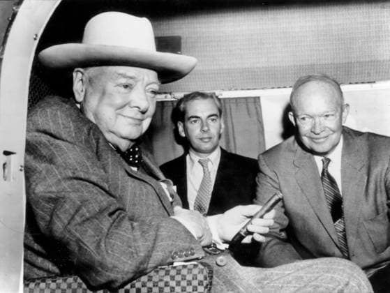 RECORD DATE NOT STATED Dwight eisenhower, anthony montague-browne, winston churchill Dwight eisenhower, anthony montague-browne, winston churchill Copyright: 972_ML_05_W628096