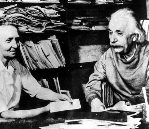 RECORD DATE NOT STATED Albert Einstein and Irene Joliot-Curie, c 1940 Albert Einstein and Irene Joliot-Curie, c 1940 Copyright: 972_ML_05_W634665