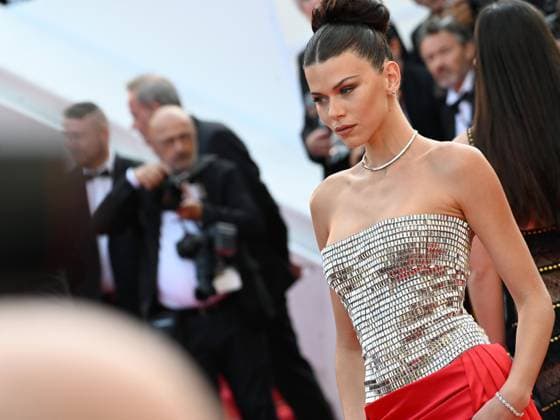 76th Cannes Film Festival 2023, evening 8 - Red Carpet film Asteroid City . In the photo Georgia Fowler  Copyright: xManuelexMangiarottix xipa-agencyx xPoolxPhotoxEventsx01x IPA_IPA38170924