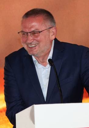 International Booker Prize 2023 London, UK. Bulgarian born writer Georgi Gospodinov wins the International Booker Prize 2023 for his book Time Shelter.. Sky Garden. 23rd May 2023. LMK11-SLIVE240523-001 