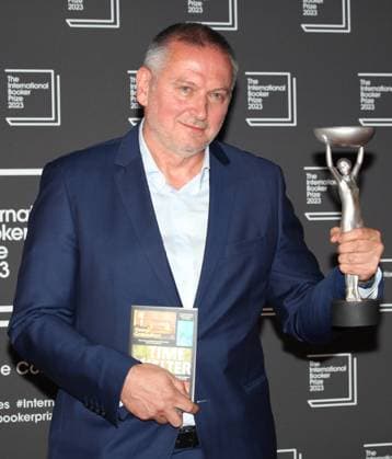 International Booker Prize 2023 London, UK. Bulgarian born writer Georgi Gospodinov wins the International Booker Prize 2023 for his book Time Shelter.. Sky Garden. 23rd May 2023. LMK11-SLIVE240523-001 