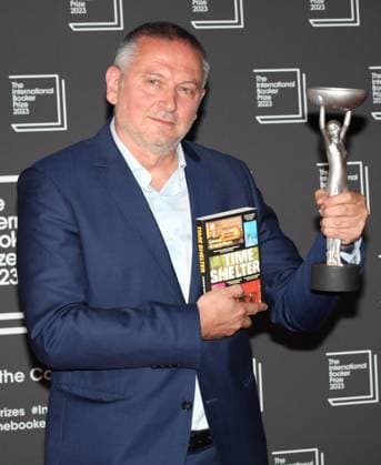 International Booker Prize 2023 London, UK. Bulgarian born writer Georgi Gospodinov wins the International Booker Prize 2023 for his book Time Shelter.. Sky Garden. 23rd May 2023. LMK11-SLIVE240523-001 