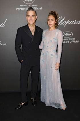 Robbie Williams mit Ehefrau Ayda Field bei der Chopard Art Gala während des Festival de Cannes 2023 76. Internationale Filmfestspiele von Cannes im Hotel Martinez. Cannes, 23.05.2023