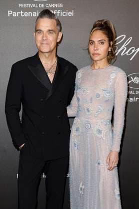 Robbie Williams mit Ehefrau Ayda Field bei der Chopard Art Gala während des Festival de Cannes 2023 76. Internationale Filmfestspiele von Cannes im Hotel Martinez. Cannes, 23.05.2023