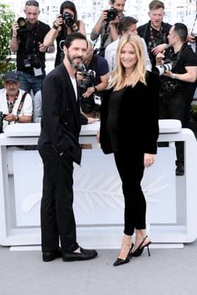 76th Cannes Film Festival 2023, Photocall film L Amour Et Les Forets (Just The Two Of Us) . Pictured: Melvil Poupaud, Virginie Efira  Copyright: xAlbertoxTerenghi PoolxPhotoxEvenx xPoolxPhotoxEventsx01x IPA_IPA38183406