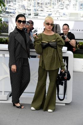 76th Cannes Film Festival 2023, Photocall film Ayeh Haye Zamini (Terrestrial Verses) . Pictured: Faezeh Rad, Sadaf Asgari  Copyright: xAlbertoxTerenghi PoolxPhotoxEvenx xPoolxPhotoxEventsx01x IPA_IPA38183479