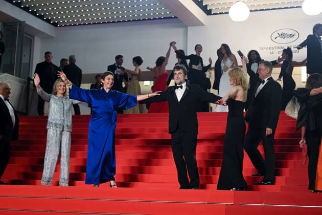 76e Festival International du Film de Cannes. MontÃ e des marches du film Vers un avenir radieux 292577 2023-05-24 Cannes France Moretti, Nanni  Copyright: xLionelxGuericolas MPPx STAR_292577_045