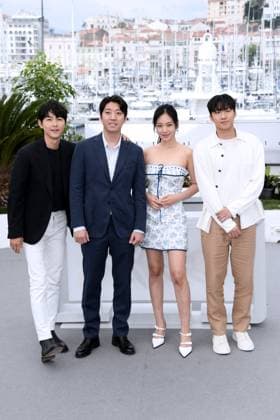76th Cannes Film Festival 2023, Photocall film Hwa-Ran (Hopeless) . Pictured: Joong Ki Song, Hyoung Seo Kim, Xa Bin Hong, Kim Chang-hoon  Copyright: xAlbertoxTerenghi PoolxPhotoxEvenx xPoolxPhotoxEventsx01x IPA_IPA38208177