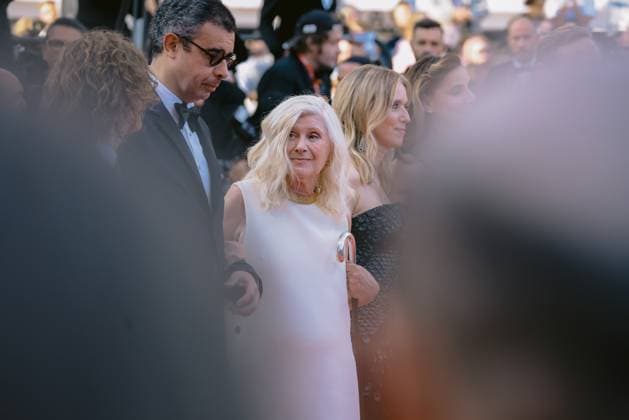 76e Festival International du Film de Cannes. MontÃ e des marches du film L ete dernier . 76th International cannes Film Festival. Red carpet 292623 2023-05-25 Cannes France Breillat, Catherine; Drucker, LÃ a  Copyright: xTerencexBaelenx STAR_292623_062