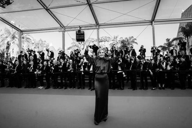 76e Festival International du Film de Cannes. MontÃ e des marches du film L ete dernier . 76th International cannes Film Festival. Red carpet 292626 2023-05-25 Cannes France MacDowell, Andie  Copyright: xEstellexCarlierx xStarfacex STAR_292626_043