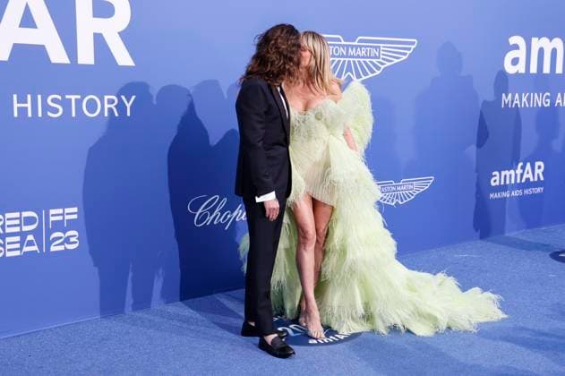 Tom Kaulitz mit Ehefrau Heidi Klum bei der 29. amfAR Gala Cannes im Rahmen vom Festival de Cannes 2023 76. Internationale Filmfestspiele von Cannes im HÃ tel du Cap-Eden-Roc. Antibes, 25.05.2023