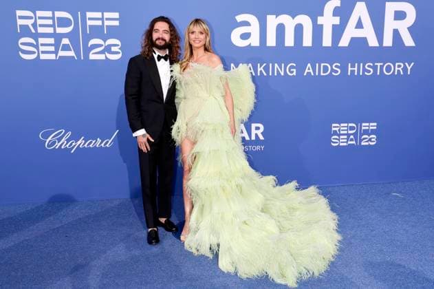 Tom Kaulitz mit Ehefrau Heidi Klum bei der 29. amfAR Gala Cannes im Rahmen vom Festival de Cannes 2023 76. Internationale Filmfestspiele von Cannes im HÃ tel du Cap-Eden-Roc. Antibes, 25.05.2023
