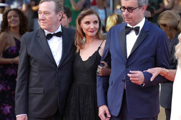 Olivier Rabourdin - Clotilde Courau - Said Ben Said CELEBRITES : 76 eme festival de Cannes - Red Carpet du film Â« L™Ã tÃ Dernier (Last Summer Â» - Cannes - 25 05 2023 NorbertScanella Panoramic 
