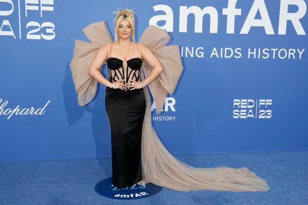 Bebe Rexha bei der 29. amfAR Gala Cannes im Rahmen vom Festival de Cannes 2023 76. Internationale Filmfestspiele von Cannes im HÃ tel du Cap-Eden-Roc. Antibes, 25.05.2023