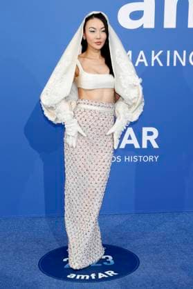 Jessica Wang bei der 29. amfAR Gala Cannes im Rahmen vom Festival de Cannes 2023 76. Internationale Filmfestspiele von Cannes im HÃ tel du Cap-Eden-Roc. Antibes, 25.05.2023