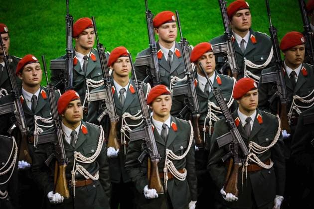 25.05.2023, Klagenfurt, AUT, Unterwegs in Kärnten, MilitaÌˆrmusikfestival 2023 - Klagenfurt, im Bild Übersicht, Stadion, Feature,