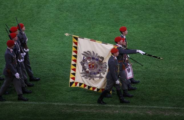 25.05.2023, Klagenfurt, AUT, Unterwegs in Kärnten, MilitaÌˆrmusikfestival 2023 - Klagenfurt, im Bild Übersicht, Stadion, Feature,