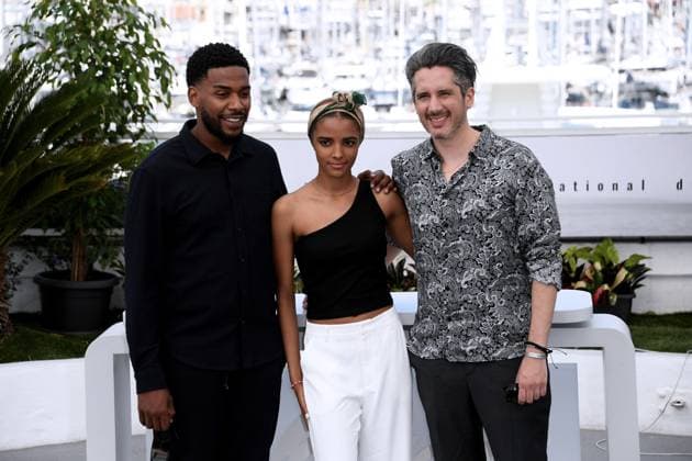 76th Cannes Film Festival 2023, Photocall film Salem . Pictured: Oumar Moindje, Wallen El Gharbaoui, Jean-Benard Marlin  Copyright: xAlbertoxTerenghi PoolxPhotoxEvenx xPoolxPhotoxEventsx01x IPA_IPA38234433