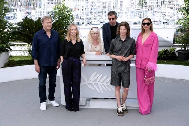 76th Cannes Film Festival 2023, Photocall film L ete Dernier (Last Summer) . Pictured: Olivier Rabourdin, LÃ a Drucker, Catherine Breillat, Said Ben Said, Samuel Kircher, Clotilde Courau  Copyright: xAlbertoxTerenghi PoolxPhotoxEvenx xPoolxPhotoxEventsx01x IPA_IPA38236000
