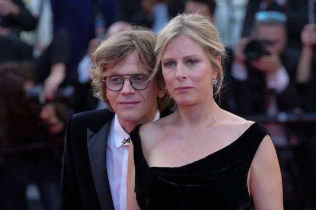 Karine Viard - Alex Lutz CELEBRITES : 76 eme festival de Cannes - Red Carpet du film Â« The Old Oak Â» - Cannes - 26 05 2023 NorbertScanella Panoramic 
