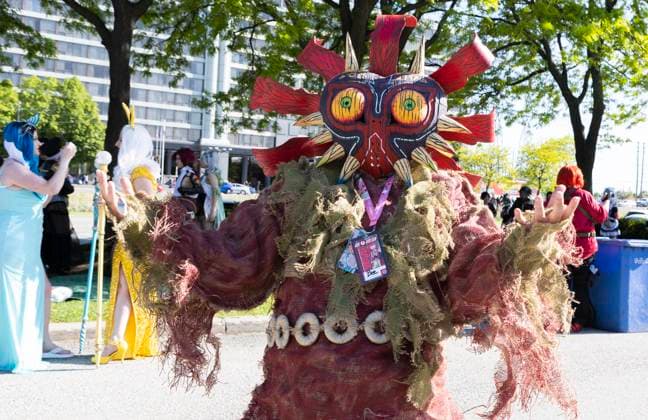 TORONTO, CANADA - MAY 26: A man dressed in a costume attends the Anime North at Toronto Congress Centre on May 26, 2023 in Toronto, Canada.  Copyright: xVCGx 111438532512