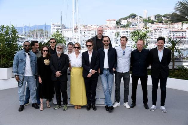 76th Cannes Film Festival 2023, Photocall film L Abbà Pierre . Pictured: Djibril Pavade, Xavier Mathieu, Chloe Stefani, Pierre Louis Arnal, Emmanuelle Bercot, Frederic Tellier, Frederic Weis, Benjamin Lavernhe, Antoine Laurent, Maxime Bailleul, Wassim Beji Copyright: xAlbertoxTerenghi PoolxPhotoxEvenx xPoolxPhotoxEventsx01x IPA_IPA38264559
