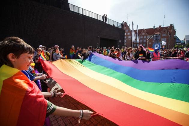 News Themen der Woche KW21 News Bilder des Tages Equality March In Gdansk, Poland Gay pride participants holding rainbow (LGBT movement) flags and banners with equality and pro-gay slogans are seen in Gdansk, Poland on 27 May 2023 Equality march was organized by the gay rights movements to support LGBTQ (gay,lesbian,bisexual,transgender and queer) people rights in Poland. March was highly guarded by the anti-riot police unit. Gdansk Poland  Copyright: xMichalxFludrax originalFilename: fludra-equality230527_npQNW.jpg