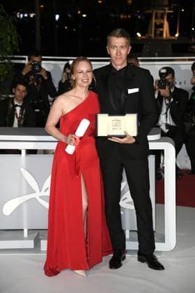 76th Cannes Film Festival 2023, Photocall Palmares. Pictured Alma Poysti, Jussi Vatanen  Copyright: xAlbertoxTerenghix xipa-agency.nex xPoolxPhotoxEventsx01x IPA_IPA38278488