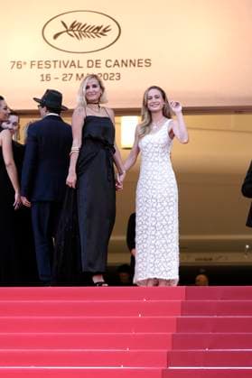 Julia Ducournau und Brie Larson bei der Abschlussveranstaltung mit der Premiere des Animationsfilms Elemental auf dem Festival de Cannes 2023 76. Internationale Filmfestspiele von Cannes im Palais des Festivals. Cannes, 27.05.2023