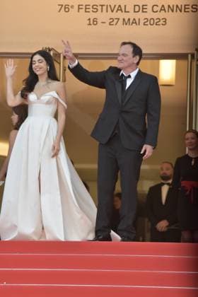 Quentin Tarantino mit Daniella Pick bei der Elemental Premiere und Abschlussceremonie 76. Filmfestspiele in Cannes 27.05.2023