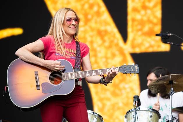 May 28, 2023, NAPA, CA, USA: Sheryl Crow performs on Day 3 of BottleRock Napa Valley Music Festival at Napa Valley Expo on May 28, 2023 in Napa, California. NAPA USA - ZUMAs181 20230528_zea_s181_176 Copyright: xChrisxTuitex