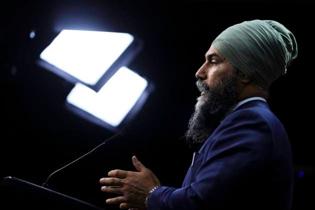 May 30, 2023, Ottawa, ON, CAN: NDP leader Jagmeet Singh holds a press conference on Parliament Hill in Ottawa on Tuesday, May 30, 2023. Ottawa CAN  - ZUMAc35_ 20230530_zaf_c35_019 Copyright: xSeanxKilpatrickx