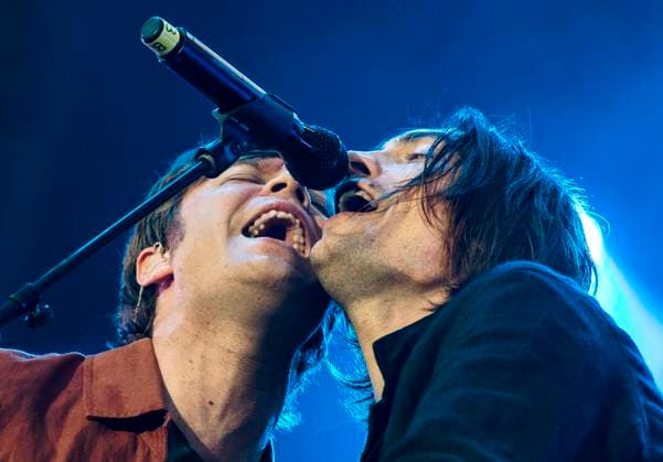 NORRKÖPING 20130629 Björn Dixgard och Gustaf NorÃ n i Mando Diao uppträder vid Bravalla Festival 2013 i Norrköping under lördagen. NORRKÖPING SVERIGE x10090x *** NORRKÖPING 20130629 Björn Dixgard and Gustaf NorÃ n of Mando Diao perform at the Bravalla Festival 2013 in Norrköping on Saturday NORRKÖPING SWEDEN x10090x  Copyright: xClaudioxBrescianix xTTx BRAVALLA FESTIVAL 2013