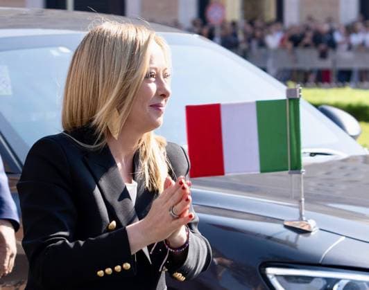 July 31, 2021, Rome, Italy: A handout picture, released by Chigi Palace Press Office, shows Italian Premier, Giorgia Meloni, during the military parade for the Republic Day, at the Fori Imperiali, Rome, Italy, 02 June 2023. The Feast of the Italian Republic is a national day of celebration established to commemorate the birth of the Italian Republic. It is celebrated every year on 02 June 2, the date of the institutional referendum of 1946, with the main celebration taking place in Rome. The Feast of the Italian Republic is one of the symbols of Italian homelands. NPK ANSA - Chigi Palace Press Office handout Rome Italy - ZUMAa110 20210731_zaf_a110_007 Copyright: xFilippoxAttilix