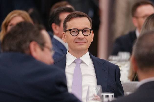 June 2, 2023, TORONTO, ON, Canada: Poland Prime Minister Mateusz Morawiecki attends a luncheon during his visit with Prime Minister Justin Trudeau in Toronto on Friday, June 2, 2023. TORONTO Canada  - ZUMAc35_ 20230602_zaf_c35_057 Copyright: xChrisxYoungx