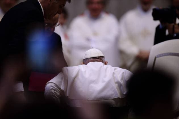 June 3, 2023 - POPE FRANCIS during his . Audience to the pilgrims from Sotto il Monta(Italy) in St. Peter s Basilica at the Vatican. Vatican City State - EvandroInetti_via ZUMA Wire Vatican City State - ZUMAi15_ 20230603_zaf_i15_008 Copyright: xEvandroxInettix
