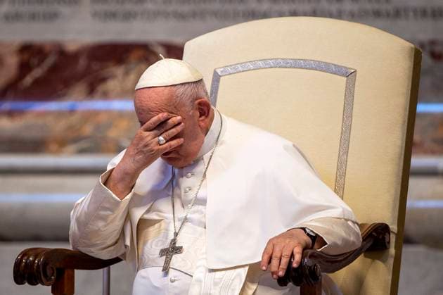 Italy, Rome, Vatican, 2023 6 03. Pope Francis attends the episcopal ordination of Bishop Diego Giovanni Ravelli in St. Peter s Basilica, Vatican. . Photograph byAlessia Giuliani Catholic Press Photo . RESTRICTED TO EDITORIAL USE - NO MARKETING - NO ADVERTISING CAMPAIGNS.  Copyright: xAlessiaxGiulianix cppx xipa-agenx xAlessiaxGiulianix IPA_IPA38408098