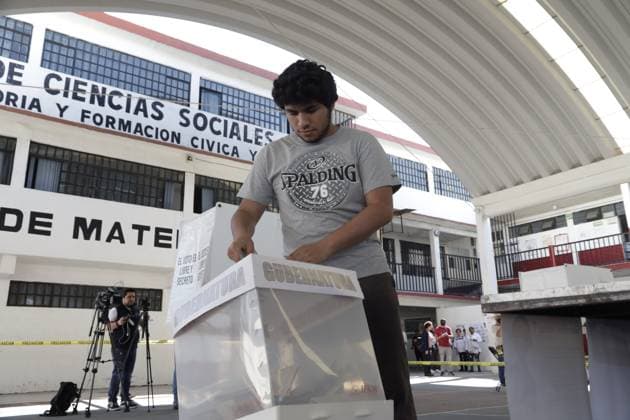 Electoral process for the government of the State of Mexico June 4, 2023, Municipality of Texcoco, State of Mexico, Mexico: Citizens go to the polls to cast their votes for the gubernatorial election, in the municipality of Texcoco in the State of Mexico. on June 4, 2023 in Municipality of Texcoco, State of Mexico, Mexico (Photo by Luis Barron Eyepix Group). Copyright: xLuisxBarronx xEyepixxGroupx LB_20230604_DELFINA31