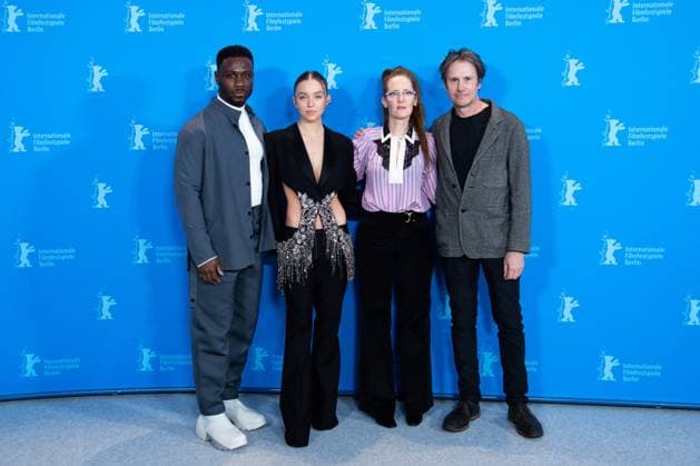 Berlin - Reality Photocall Marchant Davis, Sydney Sweeney, Tina Satter and Josh Hamiltonat attending the Reality Photocall as part of the 73rd Berlin International Film Festival (Berlinale) in Berlin, Germany on February 18, 2023. Photo by Aurore Marechal ABACAPRESS.COM Berlin Germany  Copyright: xMarechalxAurore ABACAx 842800_056 MarechalxAurore ABACAx 842800_056