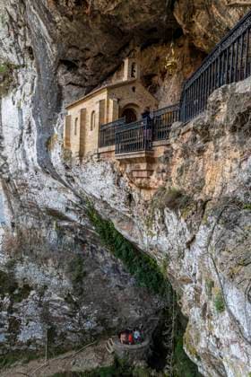 Sanctuary below the Basilica de Santa Maria la Real de Covadonga, Picos de Europa National Park, Asturias, Spain, Europe Copyright: MichaelxRunkel 1184-8362