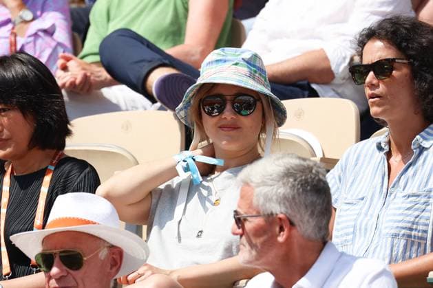 Roland Garros 2023 - Celebrities In The Stands - Day 12 NB Berengere Krief in the stands during French Open Roland Garros 2023 on June 08, 2023 in Paris, France. Photo by Nasser Berzane ABACAPRESS.COM Paris France  Copyright: xBerzanexNasser ABACAx 856289_026 BerzanexNasser ABACAx 856289_026