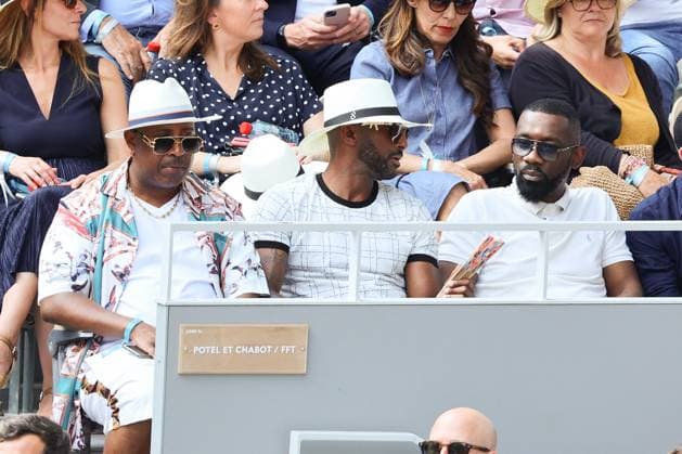 Roland Garros 2023 - Celebrities In The Stands - Day 12 NB Neg Marrons, Stomy Bugsy, Passy in the stands during French Open Roland Garros 2023 on June 08, 2023 in Paris, France. Photo by Nasser Berzane ABACAPRESS.COM Paris France  Copyright: xBerzanexNasser ABACAx 856289_041 BerzanexNasser ABACAx 856289_041