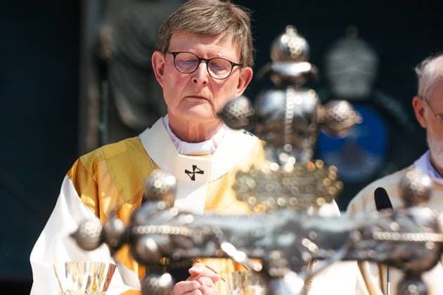 News Themen der Woche KW23 News Bilder des Tages Corpus Christi Procession In Cologne 2023 German Cardinal Rainer Maria Woelki is holding a church service before the procession in front of Cologne Cathedral in Germany on June 8, 2023 cologne Germany  Copyright: xYingxTangx originalFilename: tang-notitle230608_npkpu.jpg