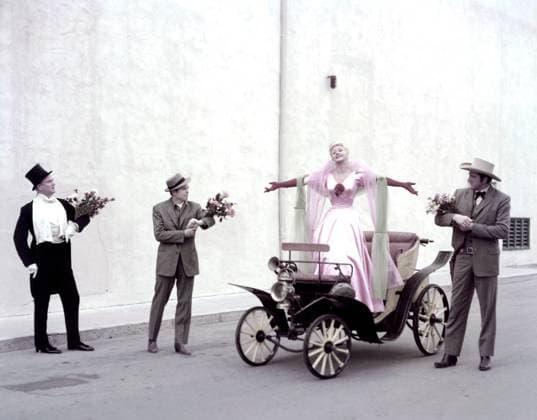 THE FIRST TRAVELING SALESLADY, from left, David Brian, Barry Nelson, Ginger Rogers, James Arness, 1956M4DFITR EC001 PUBLICATIONXNOTxINxCANxCHNxFRAxITAxJPNxNORxPOLxRUSxESPxUKxUSA Copyright: xx M4DFITR EC001