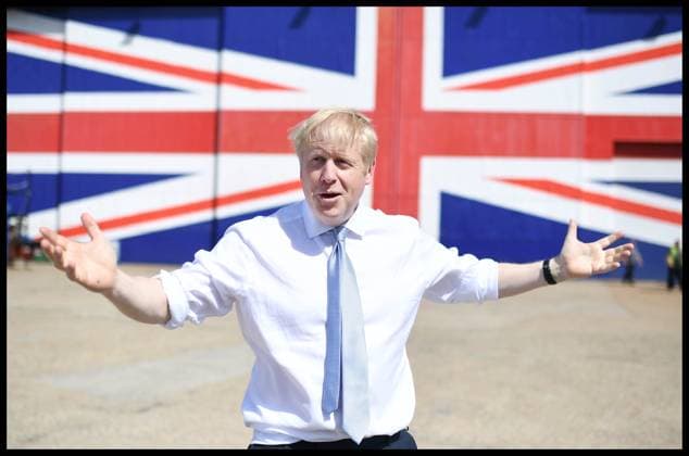 27 06 2019. South West, United Kingdom. Boris Johnson Campaigning in the South West. Former Foreign Secretary Boris Johnson at Venture Quays, East Cowes, Isle of Wight while campaigning during his bid to become the new Leader of the Conservative party and to replace Theresa May as Britain s new Prime Minister.  Copyright: xAndrewxParsonsx xParsonsxMediax PAR-7936-0058